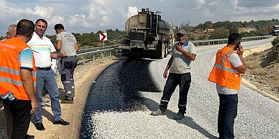 BEYLİKOVA SÜLEYMANİYE-DUMLUCA YOLU ASFALTLANIYOR.